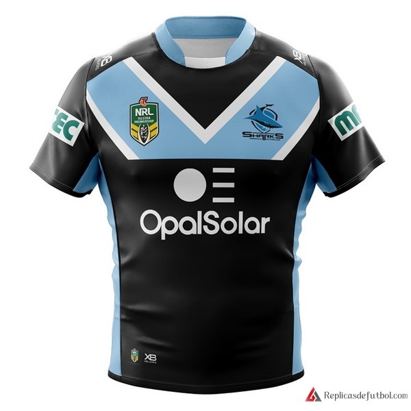 Camiseta Cronulla Sharks Segunda equipación 2018 Negro Rugby